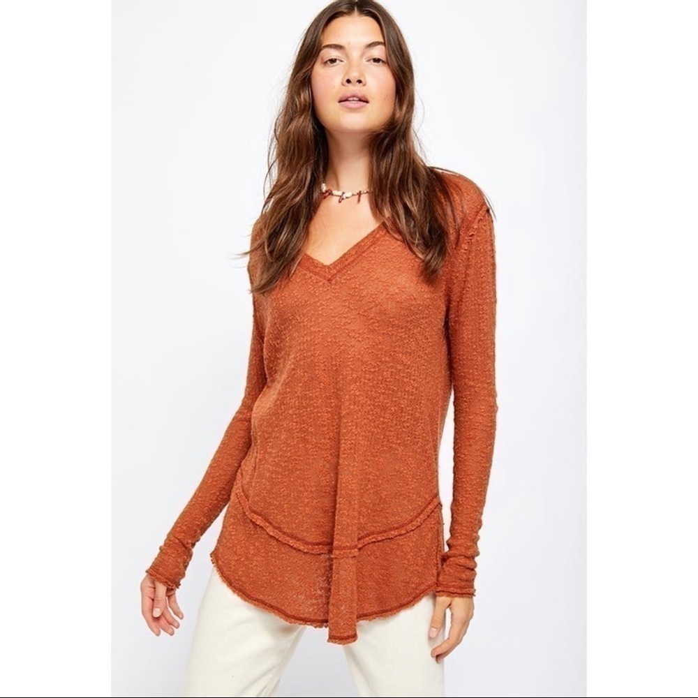 NWT WE THE FREE “Ocean Air Hacci Top” sz XS